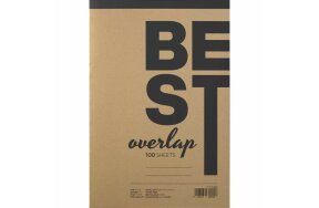NOTEBOOK BEST OVERLAP A4 21X29cm WITH STRIPES 100 SHEETS